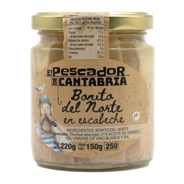Bonito en Escabeche El Pescador de cantabria 220 g