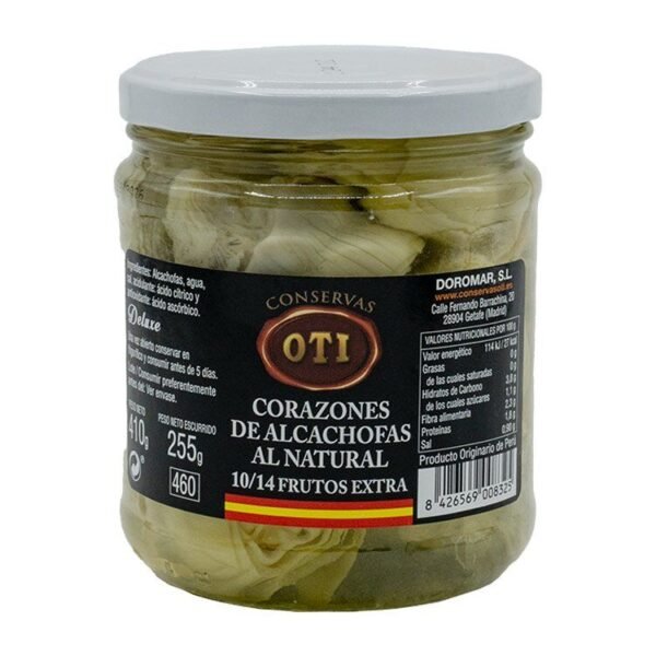 Corazones de Alcachofas al natural 10/14 frutos extra