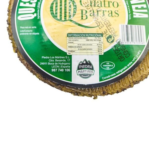 Queso Curado Cuatro barras 2,5kg aprox - Imagen 2