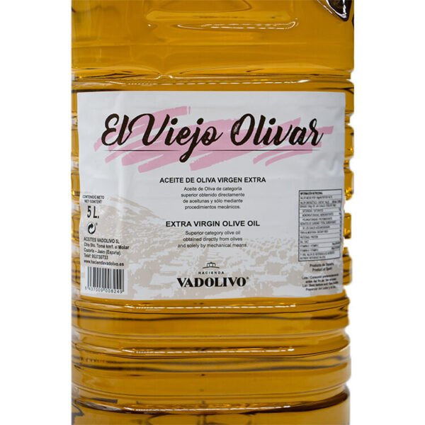 Aceite de oliva virgen extra Viejo Olivar 5 litros Cazorla Jaén - Imagen 3