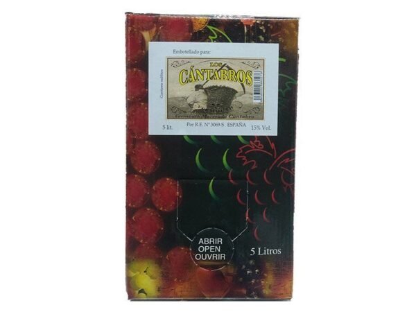 Vermú Los Cántabros 5 litros Bag in Box