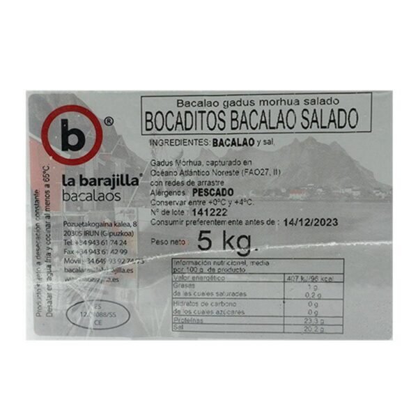 Bocaditos Bacalao Salados