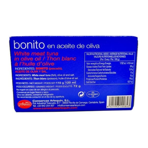 Bonito Aceite de oliva  110 gr - Imagen 2