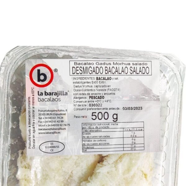 Desmigado bacalao salado 500G - Imagen 2