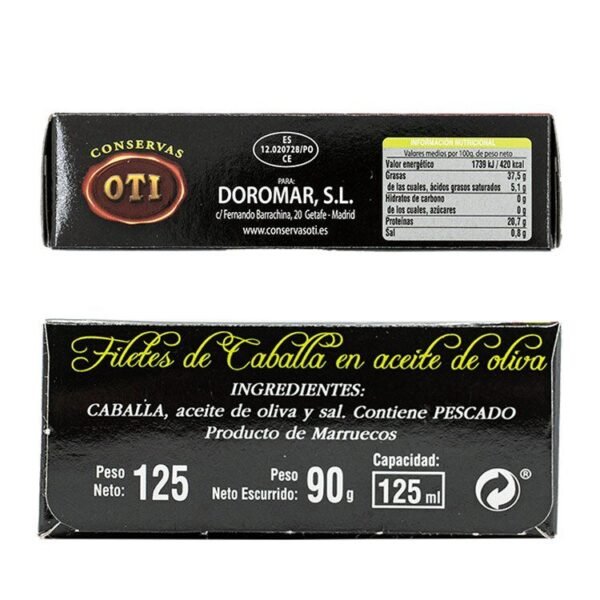 Filetes de Caballa en Aceite de Oliva Oti 125gr - Imagen 3