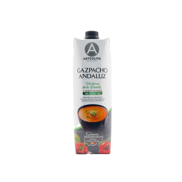 Andalúzske gazpacho s extra panenským olivovým olejom ARTEOLIVA 1 liter