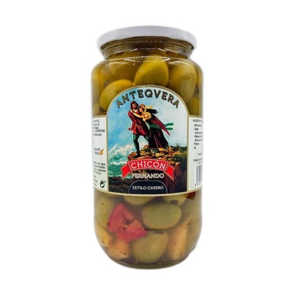 Gordal Estilo Casero aceitunas Chicón  900 gramos pack 6 unidades - Imagen 2