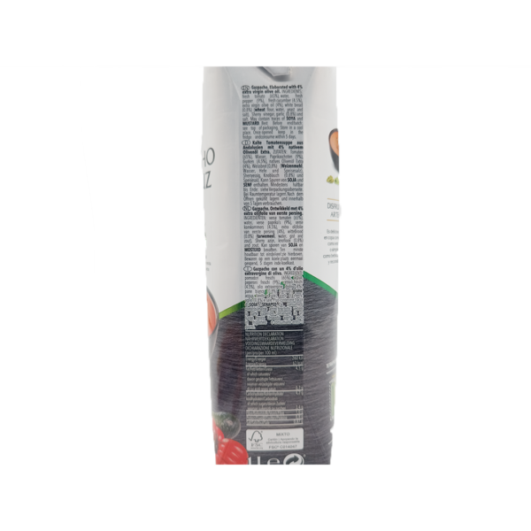 Andalúzske gazpacho s extra panenským olivovým olejom ARTEOLIVA 1 liter - Obrázok 3