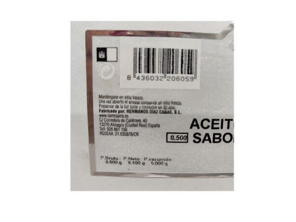 Aceituna Manzanilla Sabor Anchoa 140-160 5 kg escurrido - Imagen 3