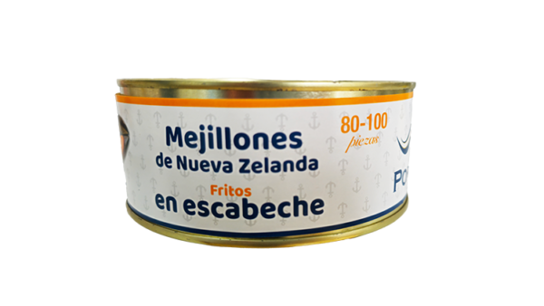 Portonovo Mejillones de Nueva Zelanda fritos en escabeche 80-100 piezas