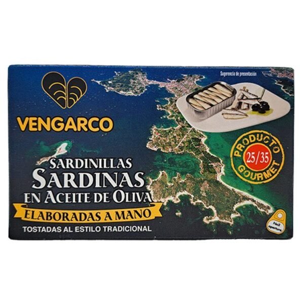 Sardinilla 25/35 Areoso en aceite de oliva 120gr 25 unidades - Imagen 2
