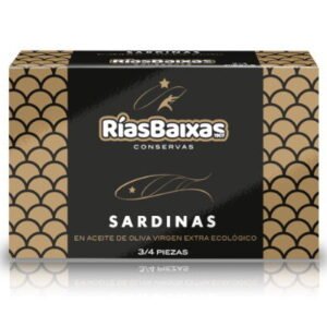 Sardinillas organiskā olīveļļā 20/25 gabali Rias Baixas 115 gr