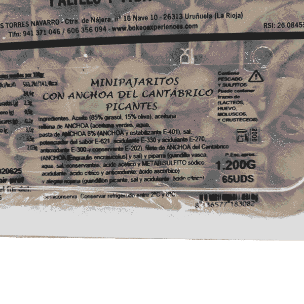 Mini pajaritos con anchoa del Cantábrico picantes Bokeo 100 unidades - Imagen 4